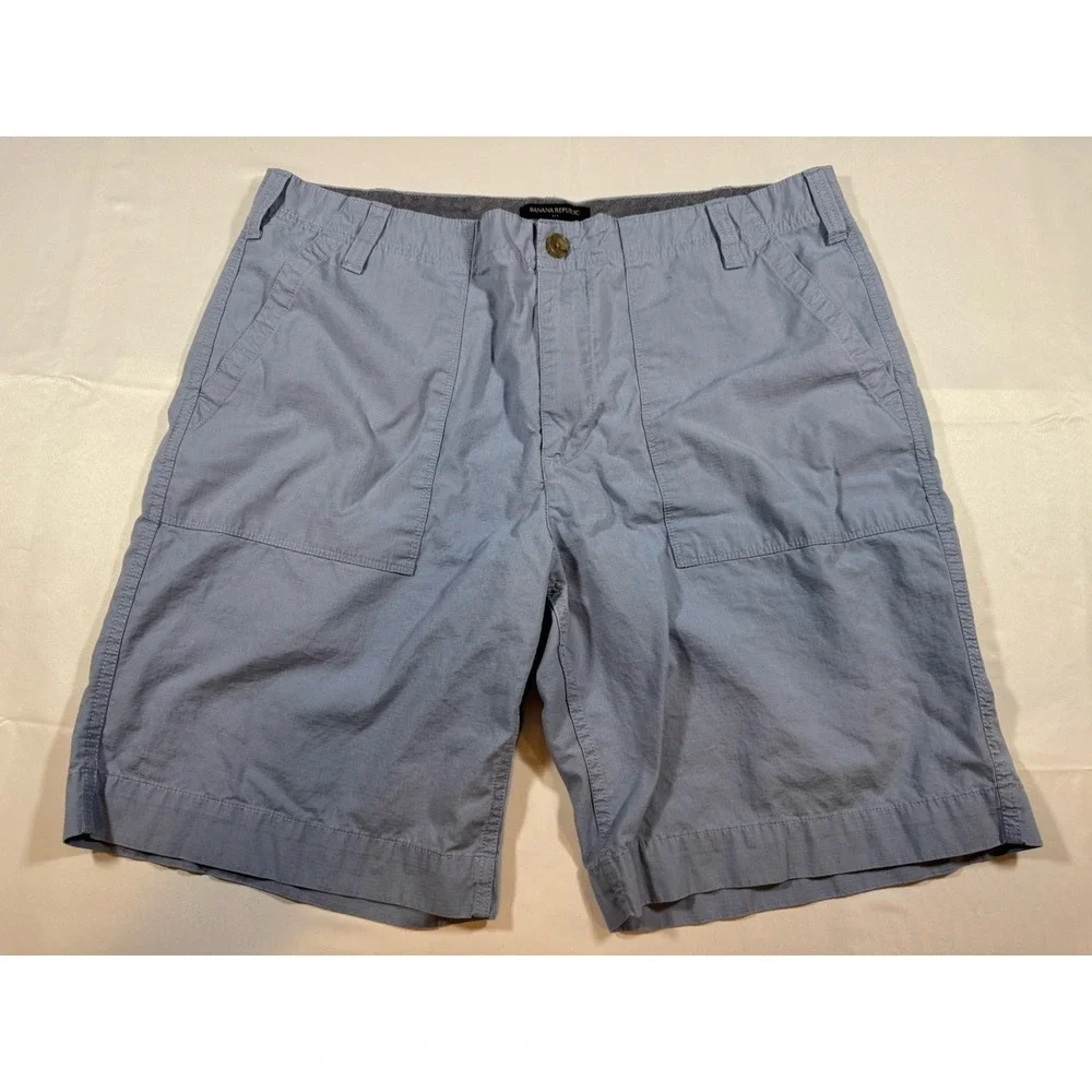 Banana Republic Short Cotton Shorts Men's Size 36 Light Blue